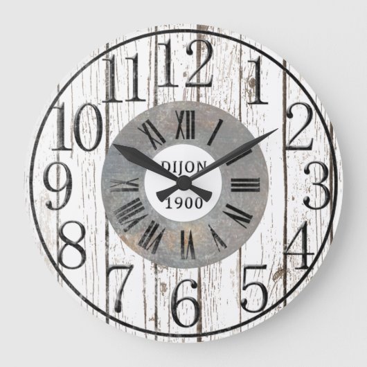 Grande Horloge Ronde Wood and metal faux (Recto)