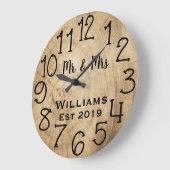 Grande Horloge Ronde Wood Custom (Angle)