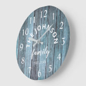 Grande Horloge Ronde Wood Custom Family (Angle)