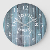 Grande Horloge Ronde Wood Custom Family (Recto)