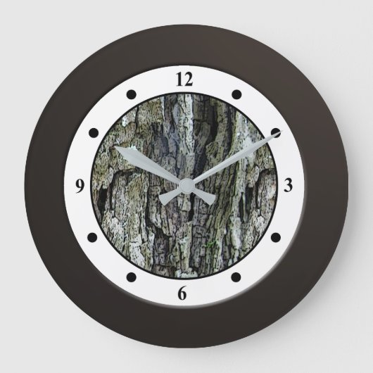 Grande Horloge Ronde Wood Tree Bark (Recto)