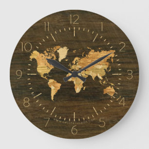 Grande Horloge Ronde Wooden
