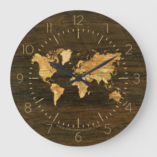 Grande Horloge Ronde Wooden (Recto)