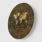 Grande Horloge Ronde Wooden (Angle)