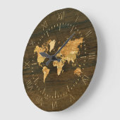 Grande Horloge Ronde Wooden (Angle)