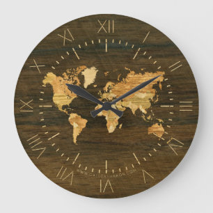 Grande Horloge Ronde Wooden