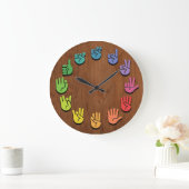 Grande Horloge Ronde Woodgrain (Maison)
