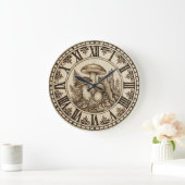 Grande Horloge Ronde Woodland Mushroom Wall Clock (Maison)