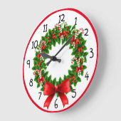 Grande Horloge Ronde Wreath Sucre de canne (Angle)