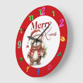 Grande Horloge Ronde X-mas with a teddy (Angle)