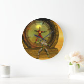 GRANDE HORLOGE RONDE XENIA MEETS TITANE DANS LE DESERT OF HYPERION (Maison)