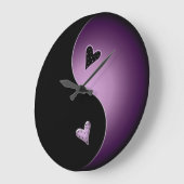 Grande Horloge Ronde yang pourpre de yin (Angle)