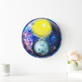 Grande Horloge Ronde Yang-Yin / Soleil-Lune (Maison)