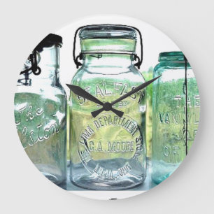 Grande Horloge Ronde Yar Canning Jars