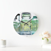Grande Horloge Ronde Yar Canning Jars (Maison)