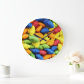 Grande Horloge Ronde Yarn Clock (Maison)
