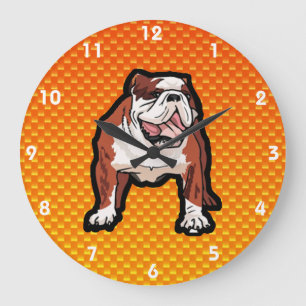 Grande Horloge Ronde Yellow Bulldog