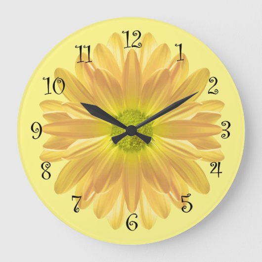 Grande Horloge Ronde Yellow Daisy (Recto)