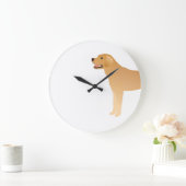 Grande Horloge Ronde Yellow Lab (Maison)