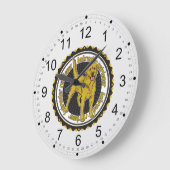 Grande Horloge Ronde Yellow Labrador Retriever (Angle)