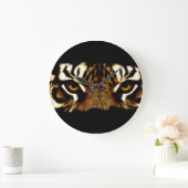 Grande Horloge Ronde Yeux d'un tigre (Maison)