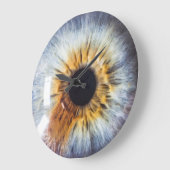 Grande Horloge Ronde Yeux sur vous Hazel (Angle)