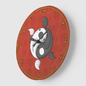 Grande Horloge Ronde Yin and Yang the Koi Clock (Angle)