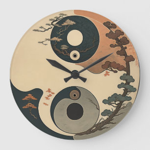 Grande Horloge Ronde Yin Yang