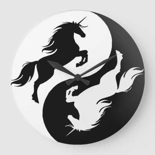 Grande Horloge Ronde Yin Yang Unicorn Clock (Recto)