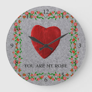 Grande Horloge Ronde You are my rose