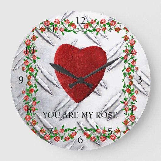 Grande Horloge Ronde You are my rose (Recto)