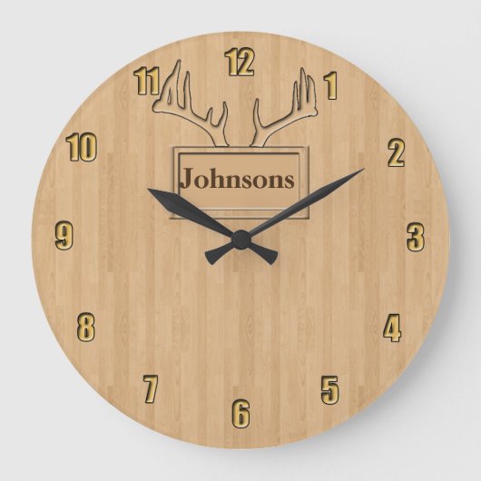 Grande Horloge Ronde Your family name personalized (Recto)