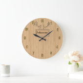 Grande Horloge Ronde Your family name personalized (Maison)