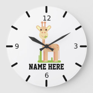 Grande Horloge Ronde Your Own Giraffe