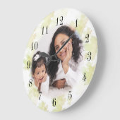 Grande Horloge Ronde Your Photo Clock (Angle)