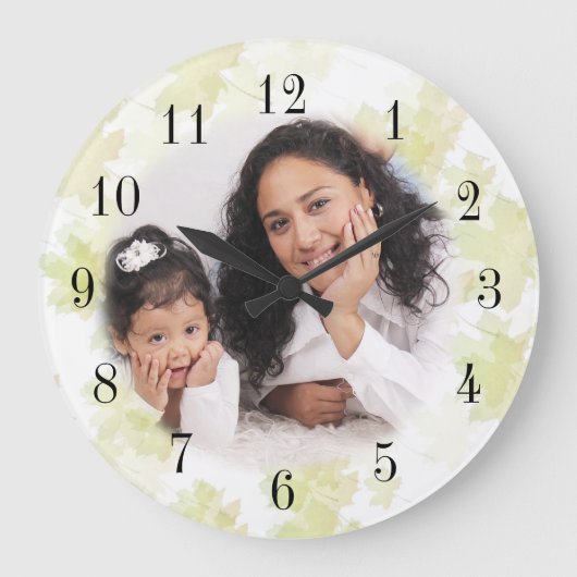 Grande Horloge Ronde Your Photo Clock (Recto)