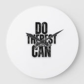 Grande Horloge Ronde Your Script on Black (Recto)