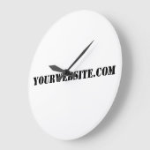 Grande Horloge Ronde YourWebSite.com (Angle)