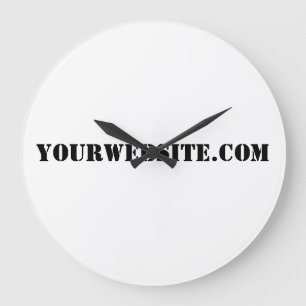 Grande Horloge Ronde YourWebSite.com