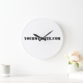 Grande Horloge Ronde YourWebSite.com (Maison)