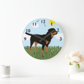 Grande Horloge Ronde Zara le Rottweiler (Maison)