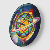 Grande Horloge Ronde Zargon Orbz Kaleid (Angle)