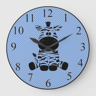 Grande Horloge Ronde Zèbre