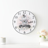 Grande Horloge Ronde Zèbres (Maison)