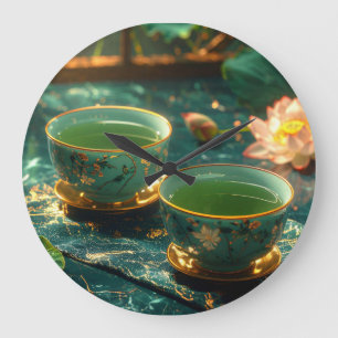 GRANDE HORLOGE RONDE ZEN BOUDDHISME - CÉRÉMONIE DU THÉ
