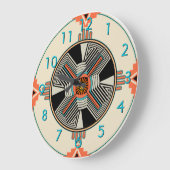 Grande Horloge Ronde Zia Swirling Winds (Angle)