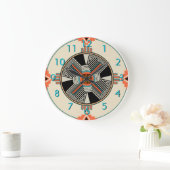 Grande Horloge Ronde Zia Swirling Winds (Maison)