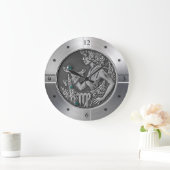 Grande Horloge Ronde Zodiac ~ Virgo ~ Celestial ~ Astrologie occidental (Maison)