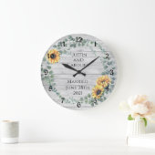 Grande horloge souvenir de mariage à couronne de t (Maison)