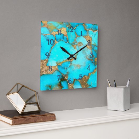 grande horloge turquoise (Bureau)